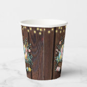 Rustikale Ostereier Babydusche Pappbecher (Rechts)