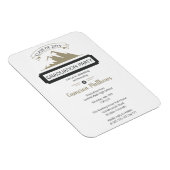 Rustikale Outdoor Mountain Theme Graduation Party Magnet (Rechte Seite)