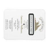 Rustikale Outdoor Mountain Theme Graduation Party Magnet (Horizontal)