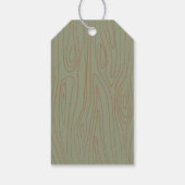 Rustikale Owl Woodland Forest Baby Dusche Geschenkanhänger (Rückseite)