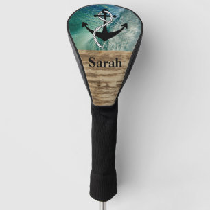 Rustikale Ozean-Namen-Golfclub-nautischabdeckungen Golf Headcover