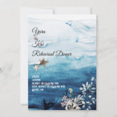 Rustikale Ozeanabendessen Einladung (Vorderseite)