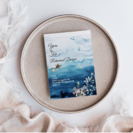 Rustikale Ozeanabendessen Einladung