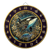 Rustikale Ozeanwelt Dartboard Wall Art Dartscheibe (vorne)