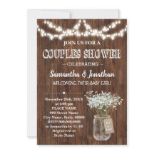 Rustikale Paare Babydusche Stallgebäude