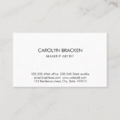 Rustikale Packpapier-Herz-Illustration Browns Visitenkarte (Rückseite)