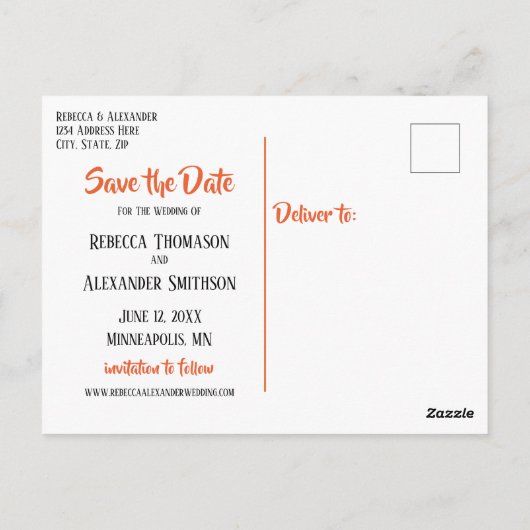 Rustikale, painterly Sonnenblume Save the Date Postkarte (Rückseite)