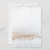 Rustikale Palm Tree Beach Hochzeit in Urlaubsort Einladung (Rückseite)