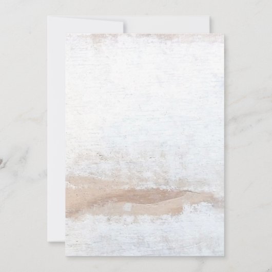 Rustikale Palm Tree Beach Hochzeit in Urlaubsort Einladung (Rückseite)