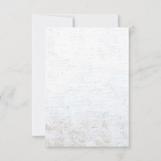 Rustikale Palm Tree Beach Hochzeit in Urlaubsort RSVP Karte (Rückseite)