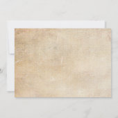 Rustikale Palmen Trees Beach Hochzeitseinladungen Einladung (Rückseite)