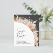 rustikale Pampas Gras Hochzeit sparen das Datum (Stehend Vorderseite)