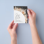 rustikale Pampas Gras Hochzeit sparen das Datum Flyer (Gruppe)