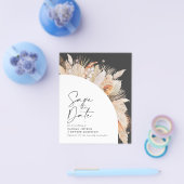 rustikale Pampas Gras Hochzeit sparen das Datum Flyer (Einzeln)