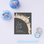 rustikale Pampas Gras Hochzeit sparen das Datum Flyer (Einzeln)