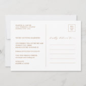 Rustikale Pampas Grass Boho Blume Save the Date (Rückseite)