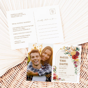 Rustikale Pampas Grass Boho Blume Save the Date