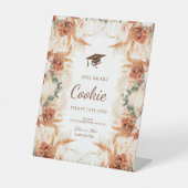 Rustikale Pampas Grass Smart Cookie Abschluss Tabl Sockelschild (Vorderseite)
