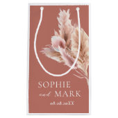 Rustikale Pampasgras Hochzeit Danke Kleine Geschenktüte (Vorderseite)