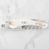 Rustikale Pampasgras-Hochzeit Kellnermesser (Vorderseite)