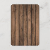 Rustikale Pancakes Baby & Brunch Babydusche Begleitkarte (Rückseite)