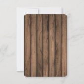 Rustikale Pancakes Baby & Brunch Babydusche Dankeskarte (Rückseite)