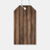 Rustikale Pancakes Baby & Brunch Babydusche Geschenkanhänger (Rückseite)