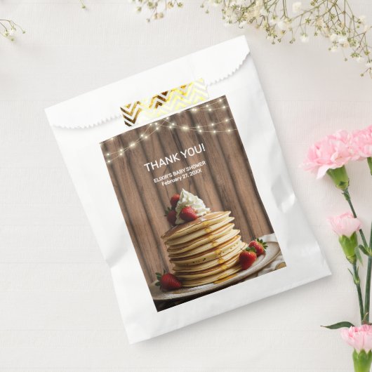 Rustikale Pancakes Baby & Brunch Babydusche Geschenktütchen (Versiegelt)