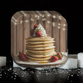 Rustikale Pancakes Baby & Brunch Babydusche Pappteller