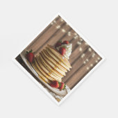 Rustikale Pancakes Baby & Brunch Babydusche Serviette (Ecke)