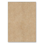 Rustikale Papierhochzeit Tischnummer (Rückseite)