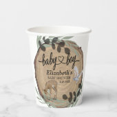 Rustikale Papierkäfige Pappbecher (Rückseite)