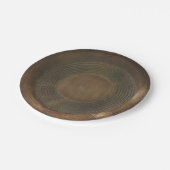 Rustikale Papierplatte Pappteller (Schrägansicht)