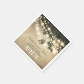 rustikale Papierserien Serviette (Ecke)