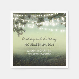 Rustikale Papierservietten