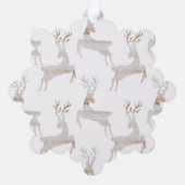 Rustikale Papierzierkarte für Hirsche Ornament Karte (Rückseite)