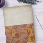Rustikale Parchment-Tarot-Karten Halb-Leim-Geschir Notizblock<br><div class="desc">Ein schönes Pad mit normalem Briefpapier 8.5 x 11 - jede Seite mit Rustic Parchment Texture Tarot Cards Thema und Linien auf der oberen Hälfte jeder Seite.</div>