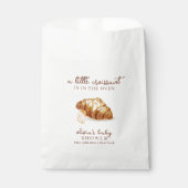 Rustikale Pariser Bäckerei Konditorei Croissant Ba Geschenktütchen (Vorderseite)
