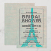 Rustikale Pariser Bridal-Dusche Einladungen (Vorne/Hinten)