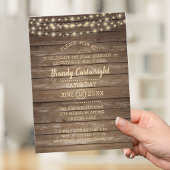 Rustikale Partei für die Abstufung von Holz und St Einladung