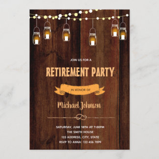 Rustikale Party Einladung