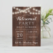 Rustikale Party Einladung (Stehend Vorderseite)