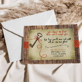 Rustikale Party Einladung