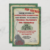 Rustikale Party Einladung (Vorne/Hinten)