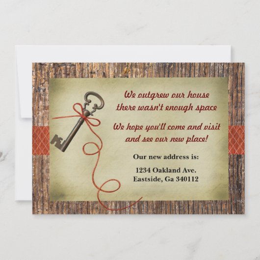 Rustikale Party Einladung (Vorderseite)