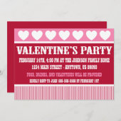 Rustikale Party Einladung des Valentines (Vorne/Hinten)