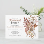 Rustikale Party Einladung für die Blumenversorgung (Stehend Vorderseite)