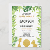 Rustikale Party-Karte Einladung (Vorderseite)