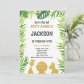 Rustikale Party-Karte Einladung (Stehend Vorderseite)