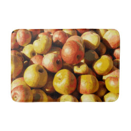 Rustikale Pastel farbiger Fall Apple Badematte